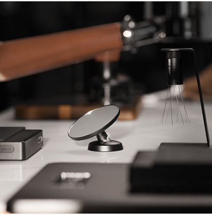 MHW-3BOMBER M5503 black mirror on a white coffee counter