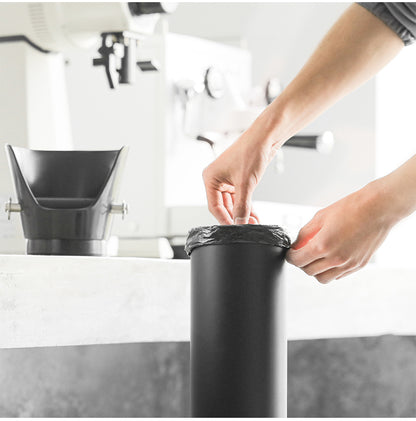 MHW-3BOMBER GB5449 black standing knock bin — fitting a liner with the upper section removed
