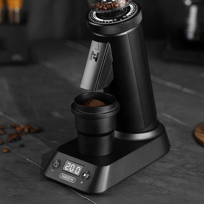 HiBREW G5 Plus — G5 Plus timer and grounds-cup detail