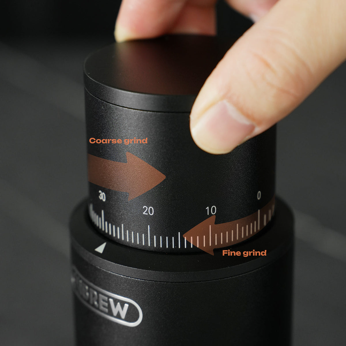 Hand adjusting the HiBREW G5mini grind ring