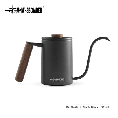MHW-3BOMBER BK5996B matte black 600 ml Planet coffee kettle