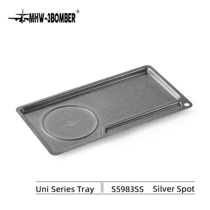 MHW-3BOMBER S5983SS Uni Series tray in silver-speckle finish