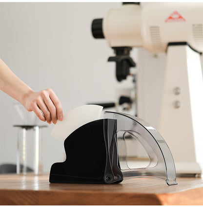 MHW-3BOMBER black Snail holder with its cover opened