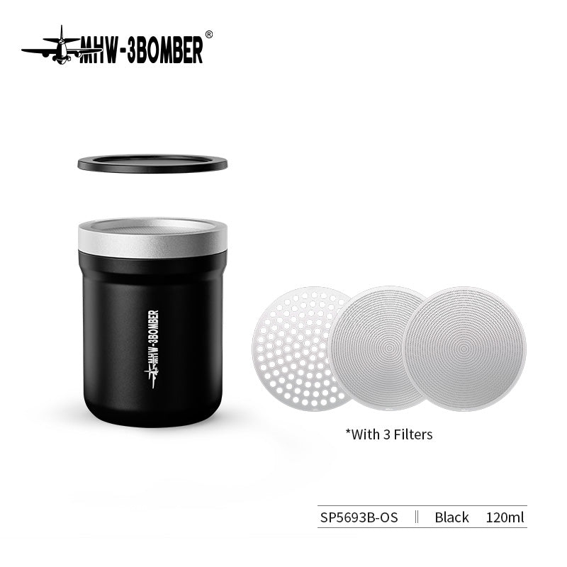 MHW-3BOMBER SP5693B black Shark powder shaker and displayed filter inserts