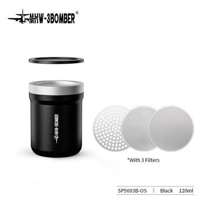 MHW-3BOMBER SP5693B black Shark powder shaker and displayed filter inserts