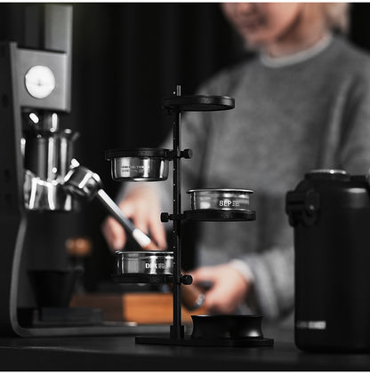 MHW-3BOMBER SR6107 Version B solid platforms and wide base at an espresso station