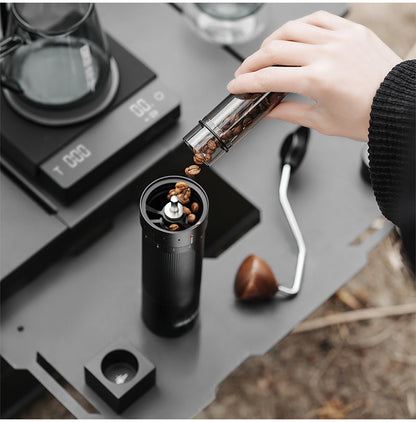 MHW-3BOMBER SR6680 single magnetic block beside a coffee dosing workflow