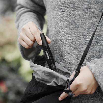 MHW-3BOMBER Lightning WDT Tool Pro T6188B Stellar Black retractable tool handled beside a bag; scene props and extra tools are not included
