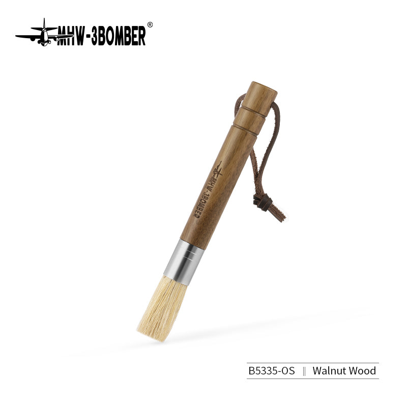 MHW-3BOMBER B5335 Wings brush with walnut handle and light bristles